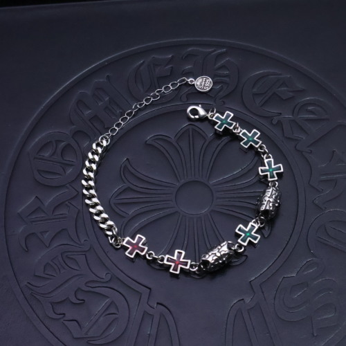 Chrome Hearts Style Cross Bracelet, Unisex Fashion Jewelry, Punk Rock Style 1 Chrome Hearts Style Cross Bracelet, Unisex Fashion Jewelry, Punk Rock Style