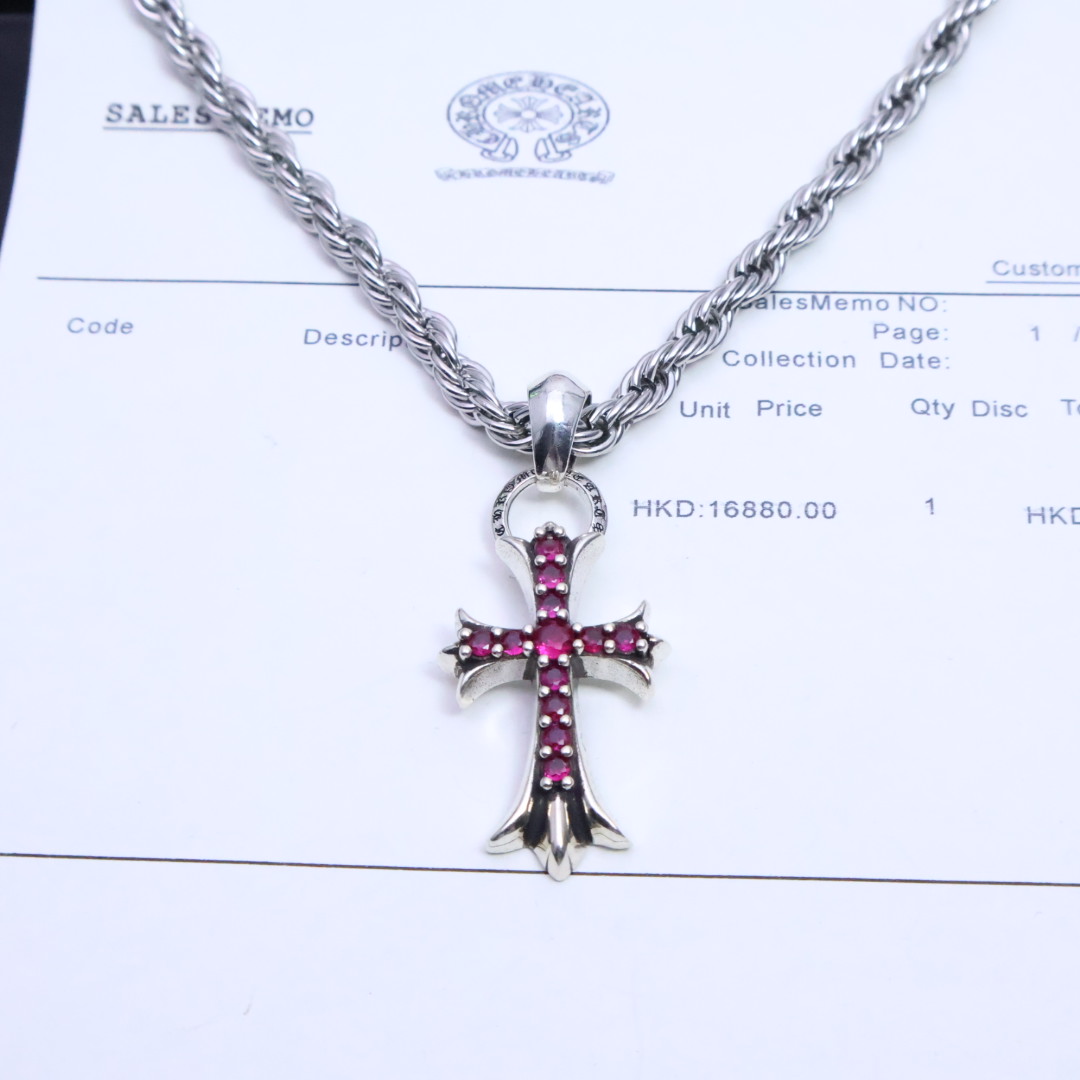 ［2025🎁潮流推荐］𝐂𝐡𝐫𝐨𝐦𝐞 𝐡𝐞𝐚𝐫𝐭𝐬 克罗心✝️项链，麻花链🤩帅爆了克罗心项链 ⚜️造型不同