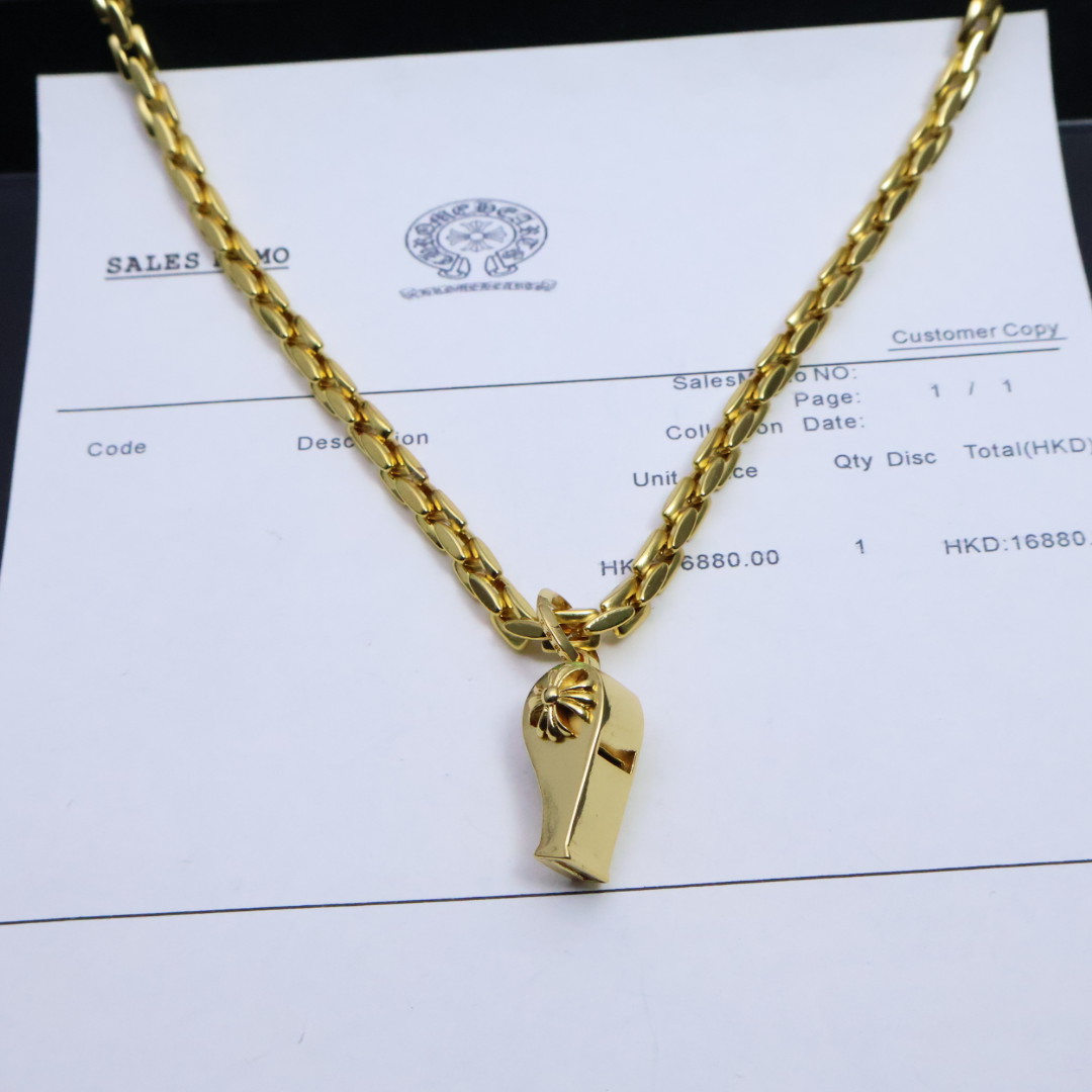 𝐂𝐡𝐫𝐨𝐦𝐞 𝐡𝐞𝐚𝐫𝐭𝐬 克罗心手工制作工艺✝️黄金色经典卖爆的项链，🤩帅爆了克罗心项链 ⚜️造型不同