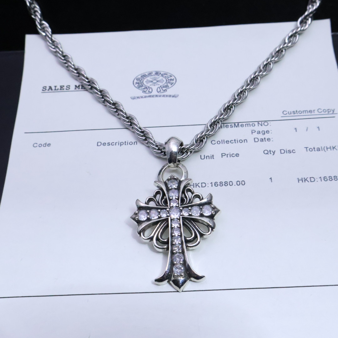［2025🎁潮流推荐］𝐂𝐡𝐫𝐨𝐦𝐞 𝐡𝐞𝐚𝐫𝐭𝐬 克罗心✝️项链，麻花链🤩帅爆了克罗心项链 ⚜️造型不同