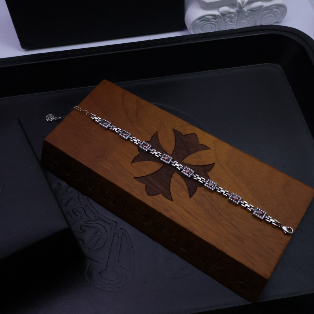 ［银器暴动］🔥𝐂𝐡𝐫𝐨𝐦𝐞 𝐇𝐞𝐚𝐫𝐭𝐬手链✝️炼狱级锁腕核武  
⚔️𝟗𝟗𝟕𝐎𝐳暗核浇铸｜十字架噬魂雕