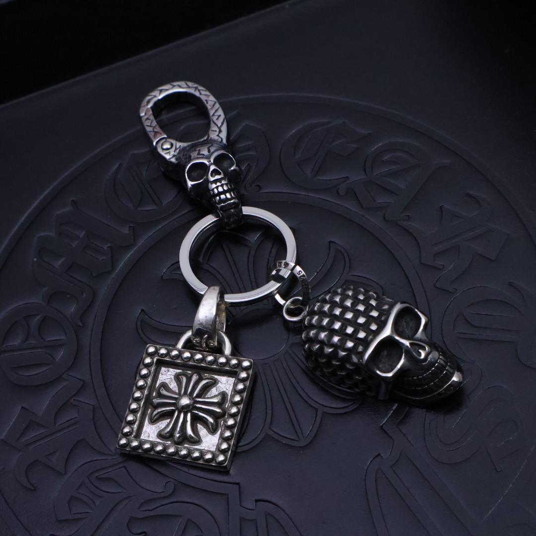 Chrome Hearts Croac Crusade Key Buttons: Gothic Style Reinvented in 925 Silver - 图片 2