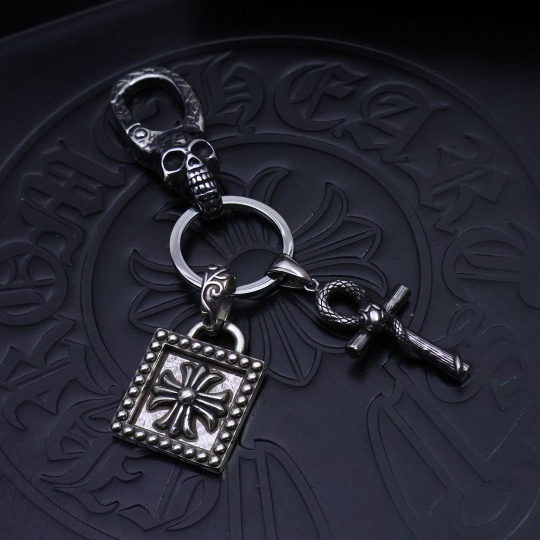 Chrome Hearts Croac Crusade Key Buttons: Gothic Style Statement Accessories - 图片 2