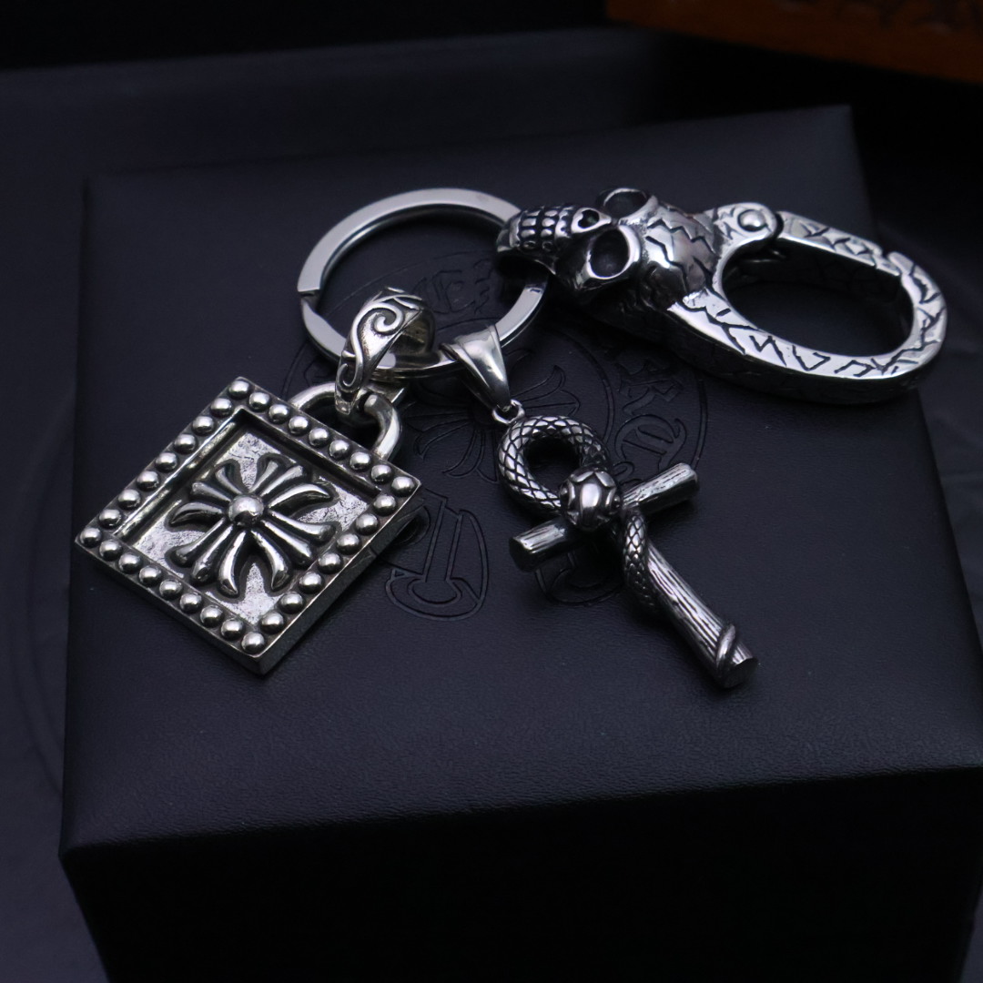 Chrome Hearts Croac Crusade Key Buttons: Gothic Style Statement Accessories - 图片 5