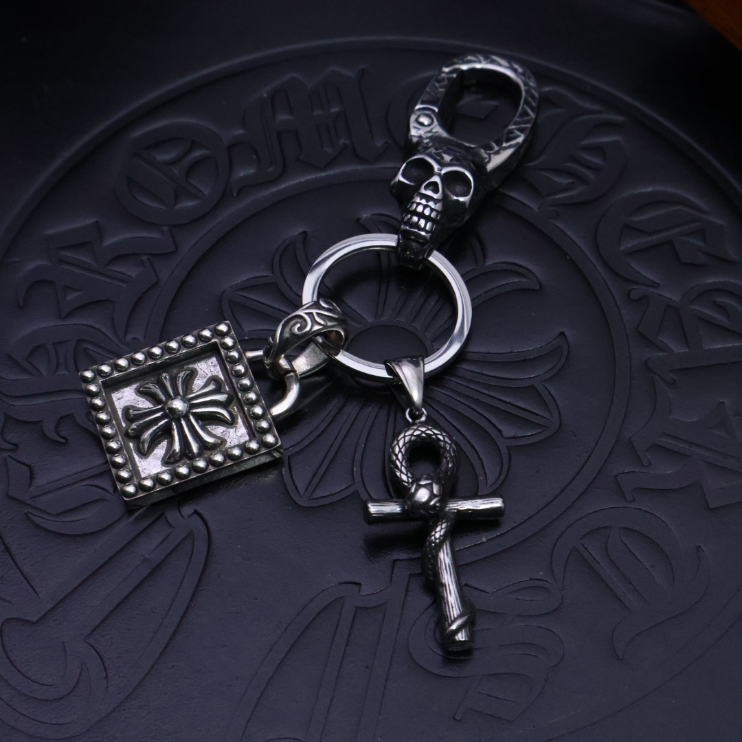 Chrome Hearts Croac Crusade Key Buttons: Gothic Style Statement Accessories - 图片 3
