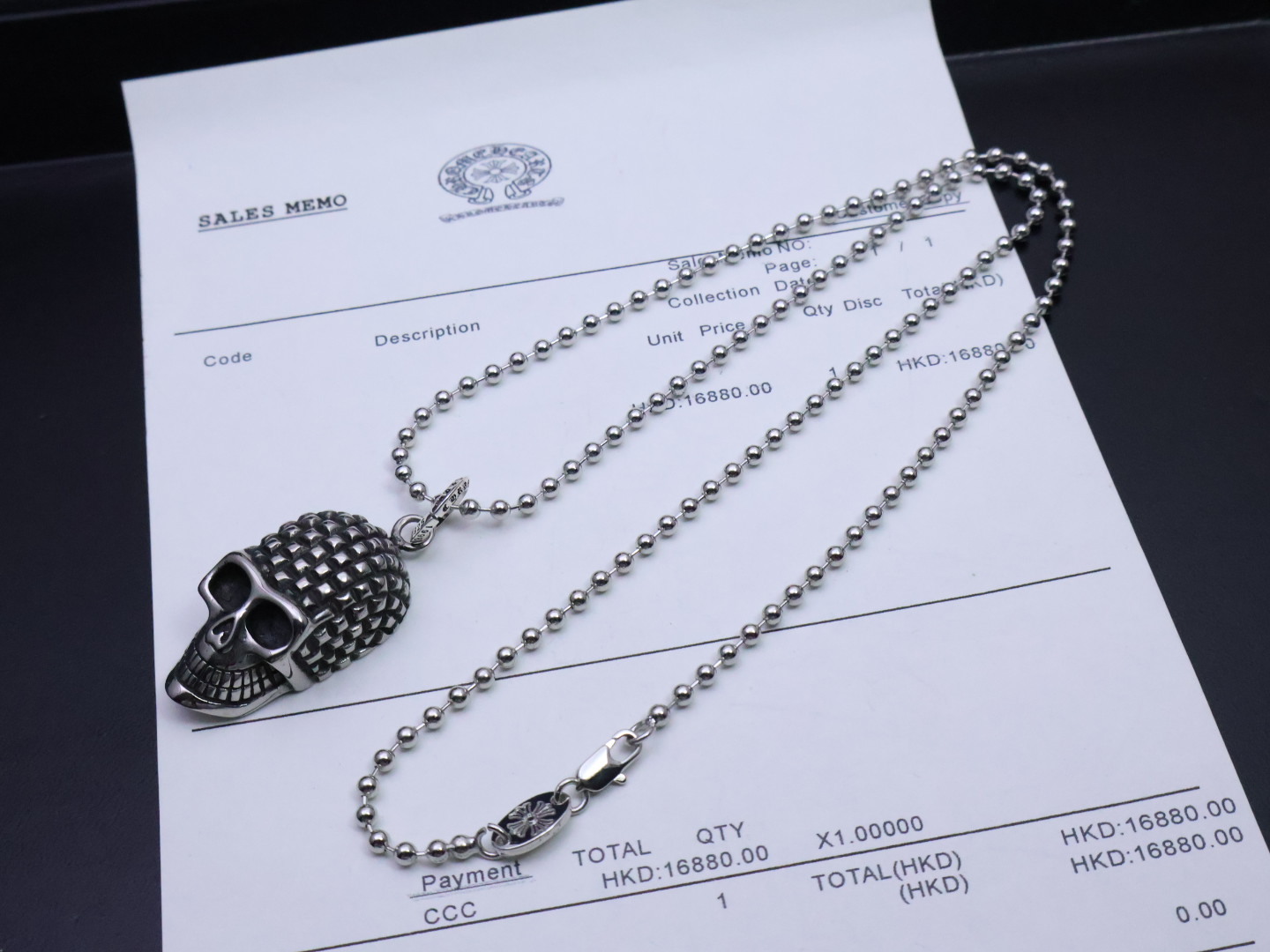 ✞𝐂𝐡𝐫𝐨𝐦𝐞 𝐡𝐞𝐚𝐫𝐭𝐬 克罗心项链佛珠链
⚜️骷髅头代表新的开始,象征着永恒的生命,可以理解为改变