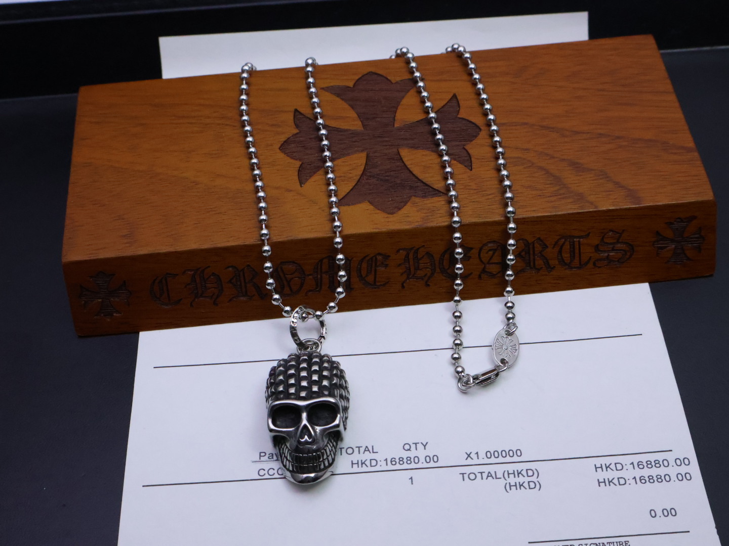 ✞𝐂𝐡𝐫𝐨𝐦𝐞 𝐡𝐞𝐚𝐫𝐭𝐬 克罗心项链佛珠链
⚜️骷髅头代表新的开始,象征着永恒的生命,可以理解为改变