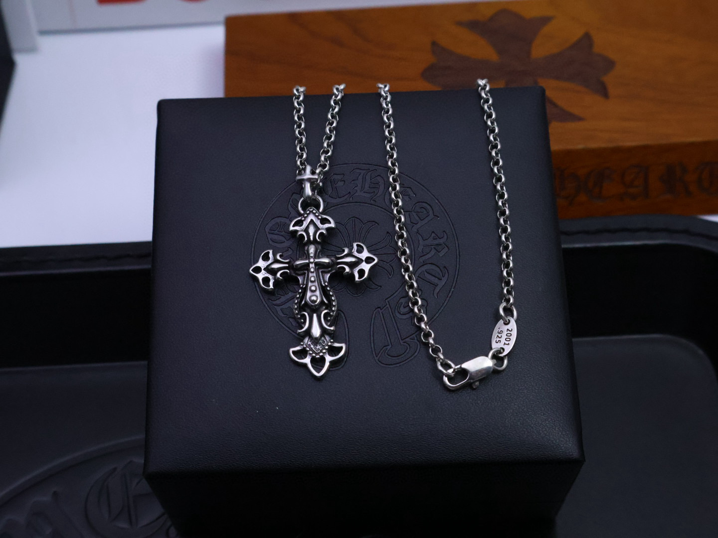 Chrome Hearts 𝐡𝐞𝐚𝐫𝐭𝐬 克罗心项链