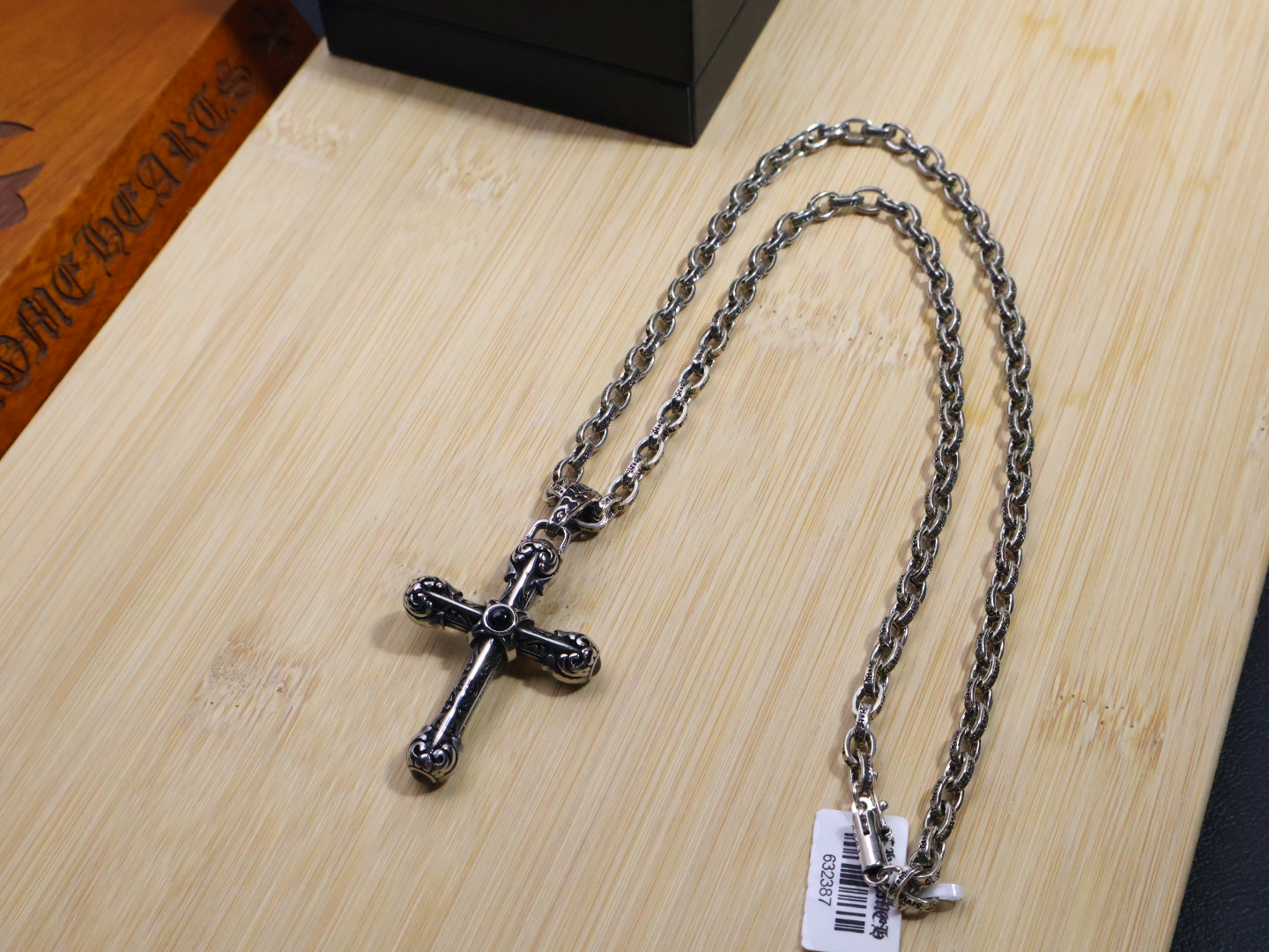 Chrome Hearts 𝐡𝐞𝐚𝐫𝐭𝐬 克罗心字母链 暗 ［字母暴动］ 蚀刻字母链｜纯手工镌刻末日密语