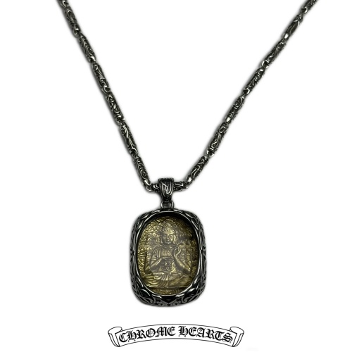 Chrome Hearts Handmade Chain Necklace, Punk Rock Style, 60cm Chain 1 Chrome Hearts Handmade Chain Necklace, Punk Rock Style, 60cm Chain
