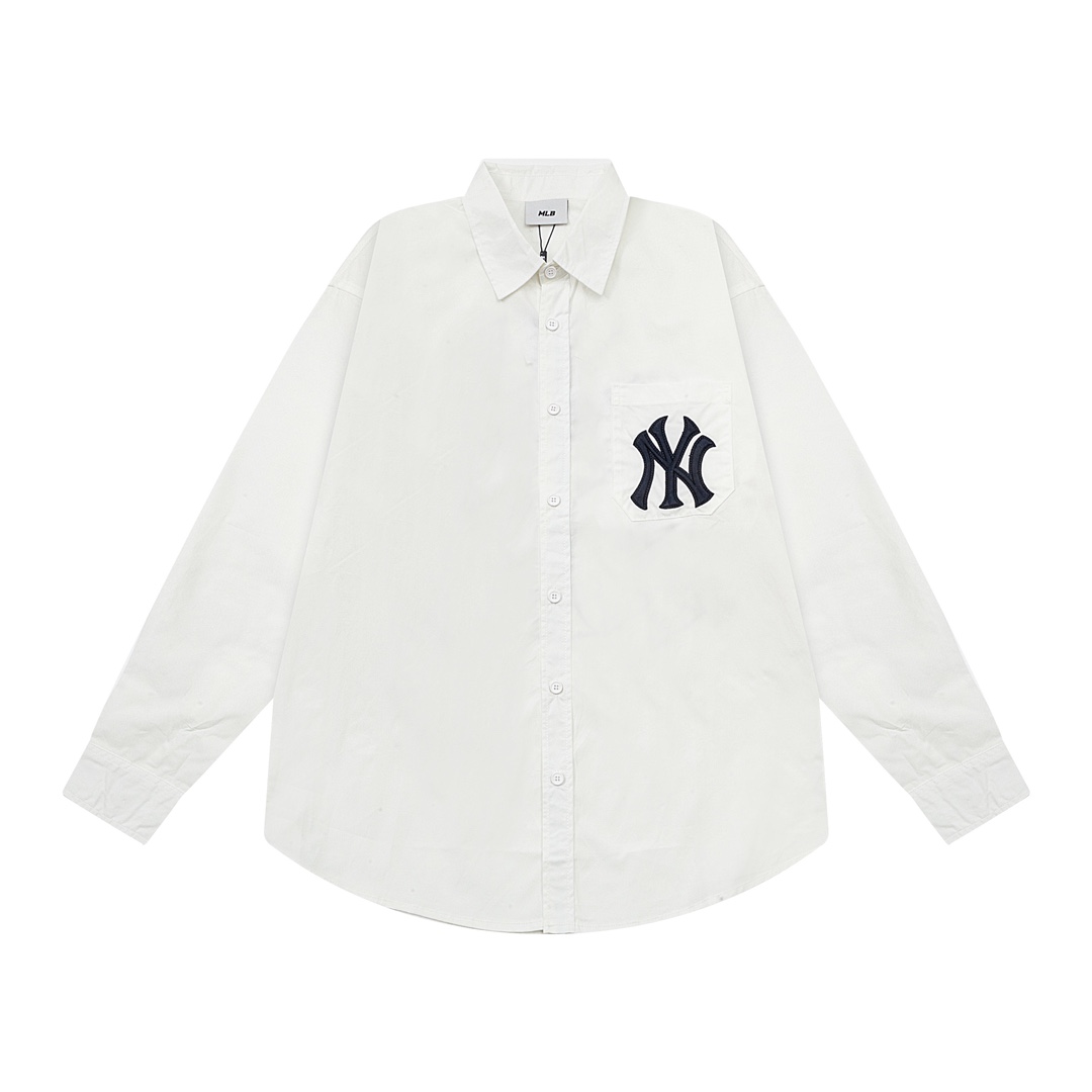 New York Yankees Big Shirt Collection: Sizes S-XL in White, Black, Sky Blue - 图片 3