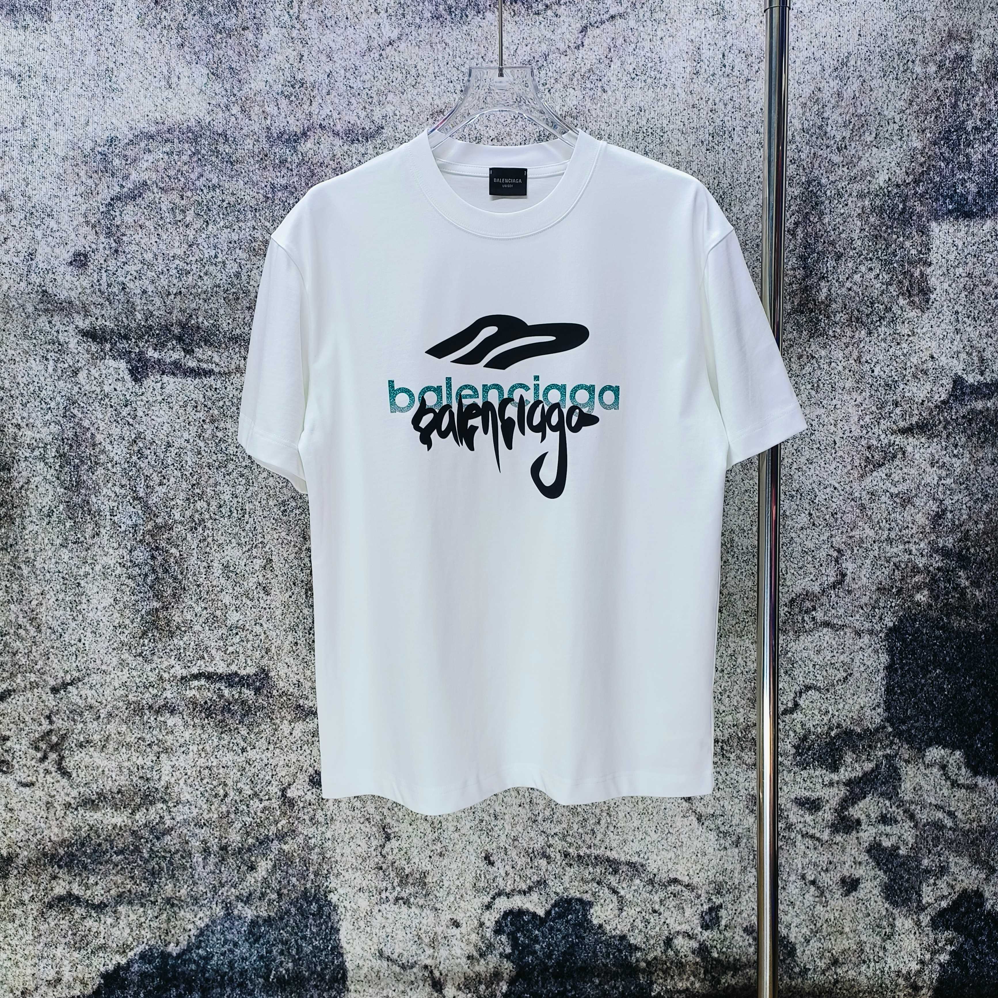 P75 Bal París 2026 nueva colección de primavera, camiseta de cuello redondo de manga corta, unisex de corte holgado, ta…