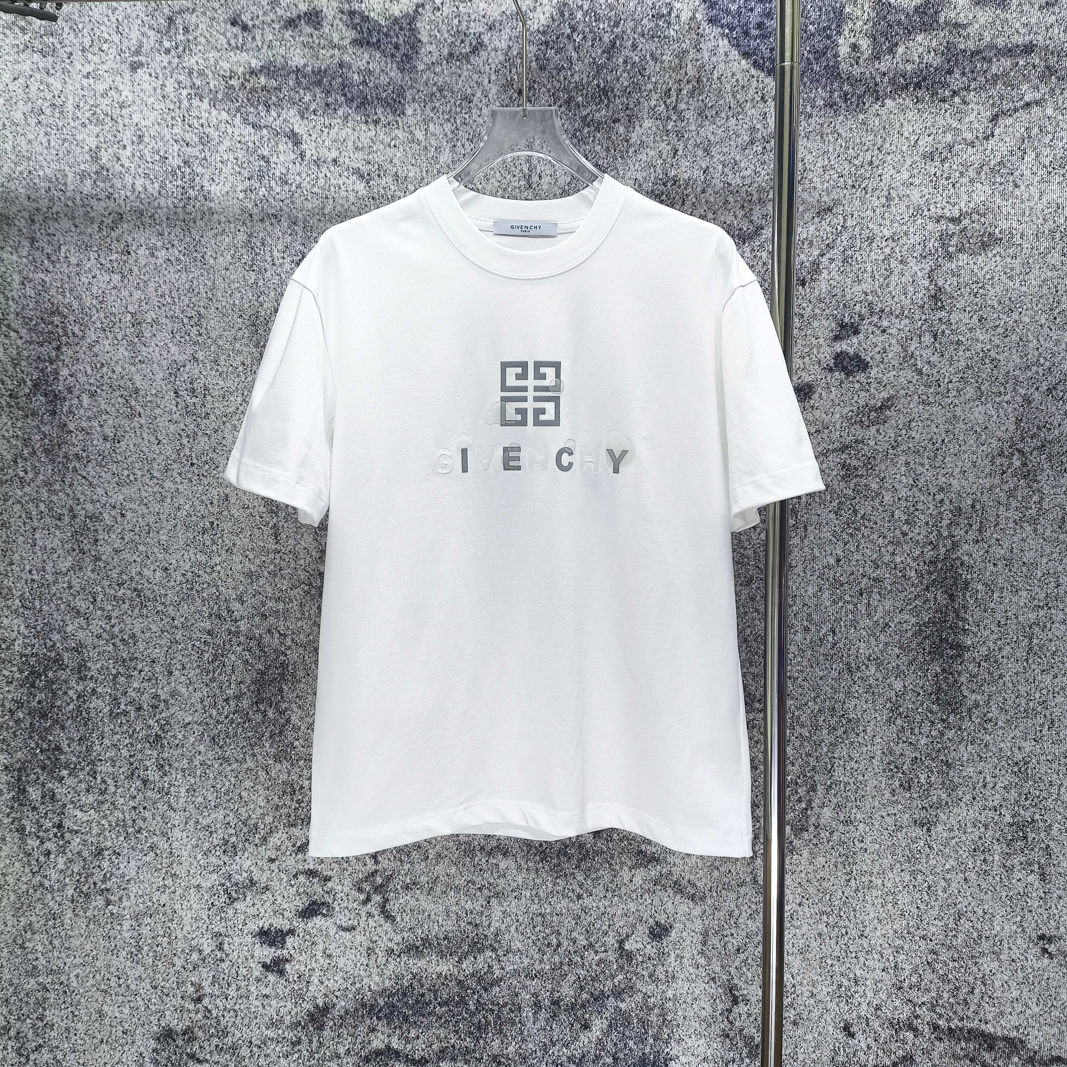 P 90 GVC Givenchy 2026 primavera y verano nuevo estilo 280 g camiseta de manga corta, corte holgado para homb…