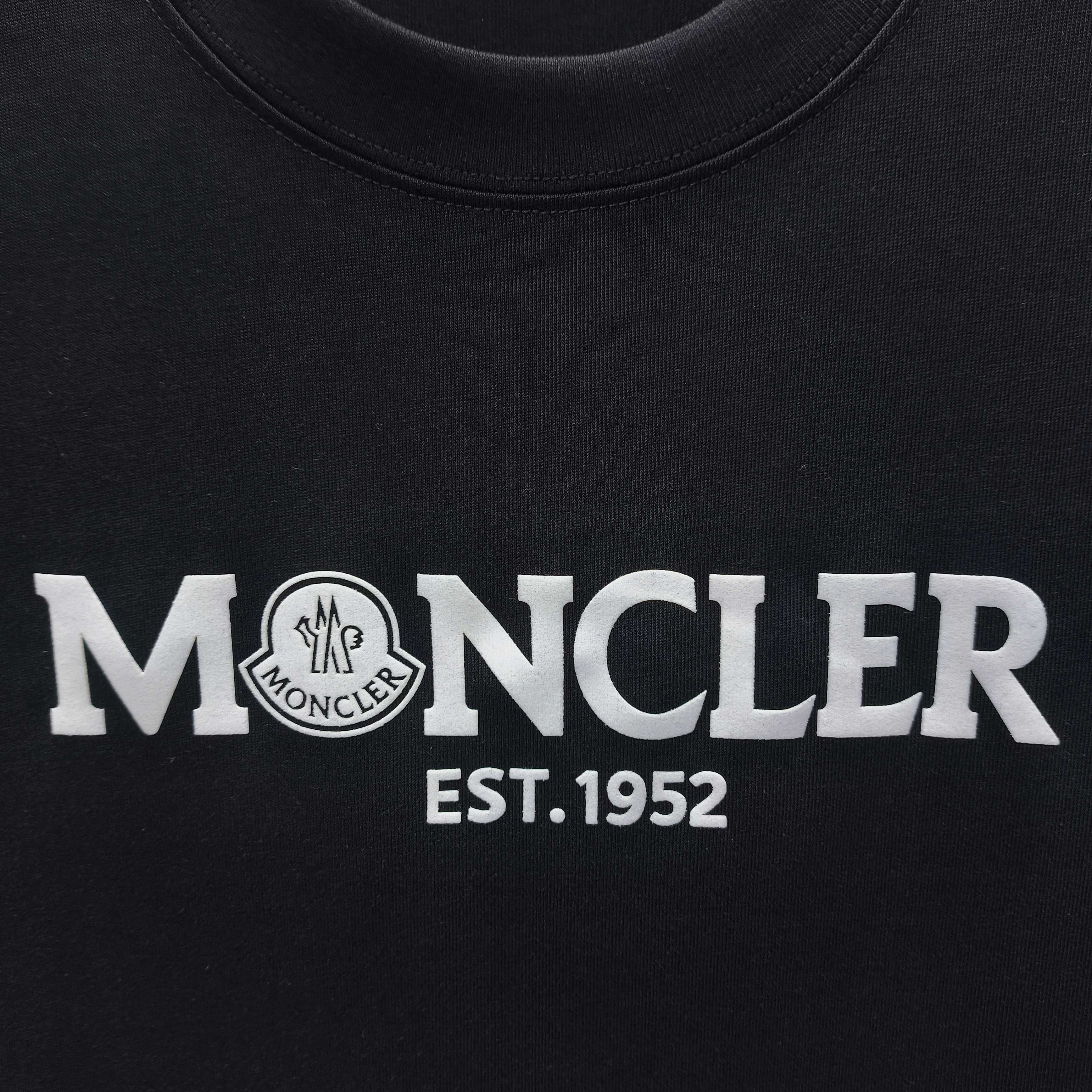 몽클레어 플로키 가공 레터 프린트 반팔 티셔츠 88835 이미지 4