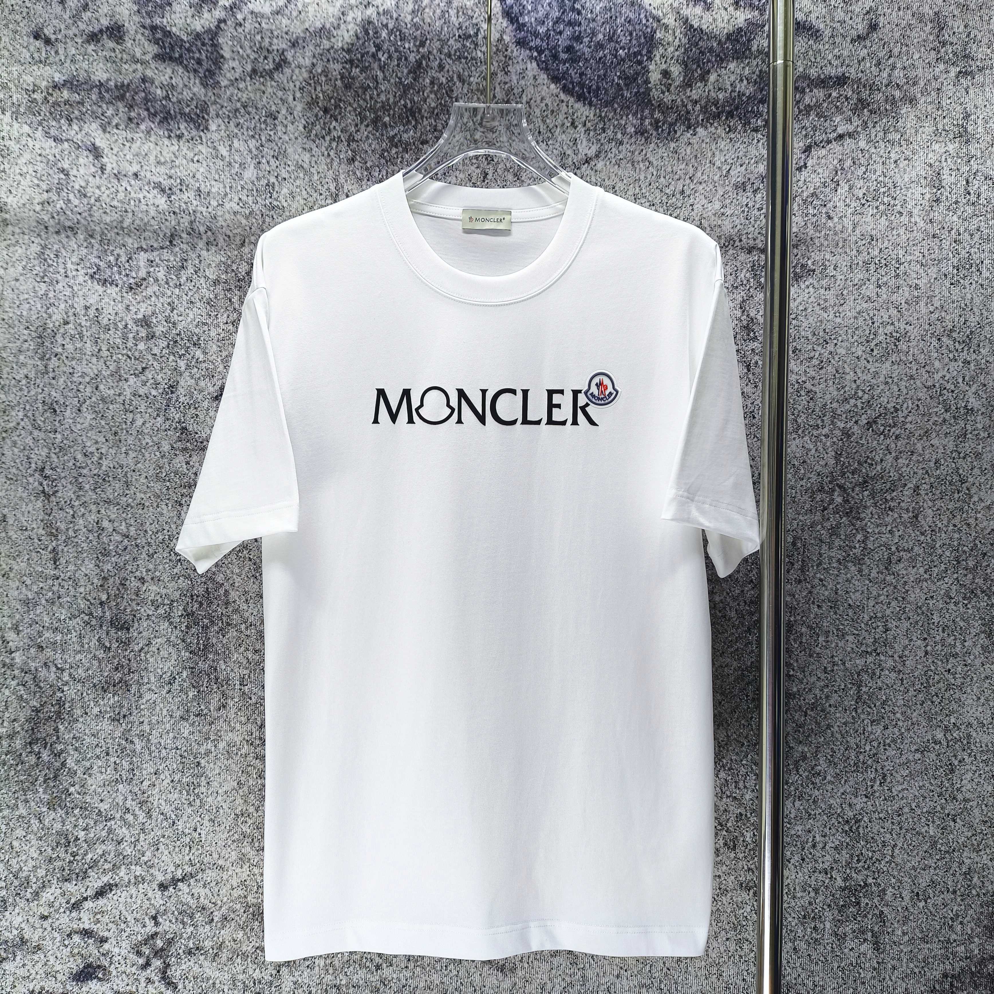 몽클레어 플로키 가공 실리콘 패치 반팔 티셔츠 88841 이미지 2