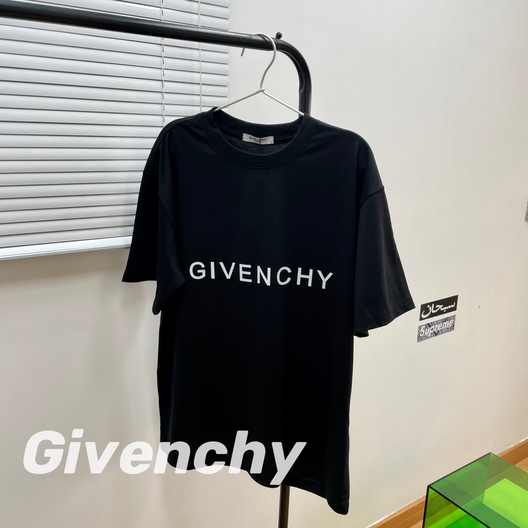Givenchy Clothing T-Shirt Black Printing Unisex Fashion Short Sleeve
