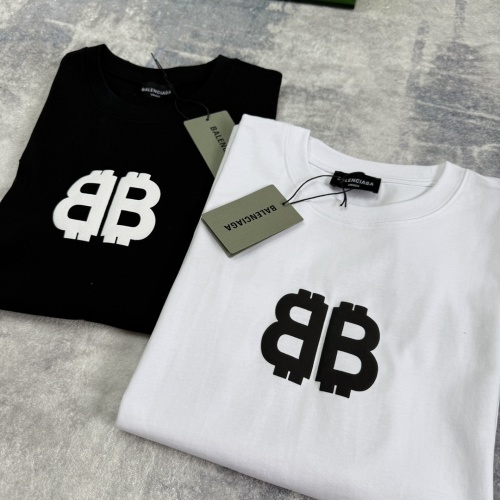 Balenciaga Double B Logo Tee - High-Quality Cotton, Unisex Style 1 Balenciaga Double B Logo Tee - High-Quality Cotton, Unisex Style