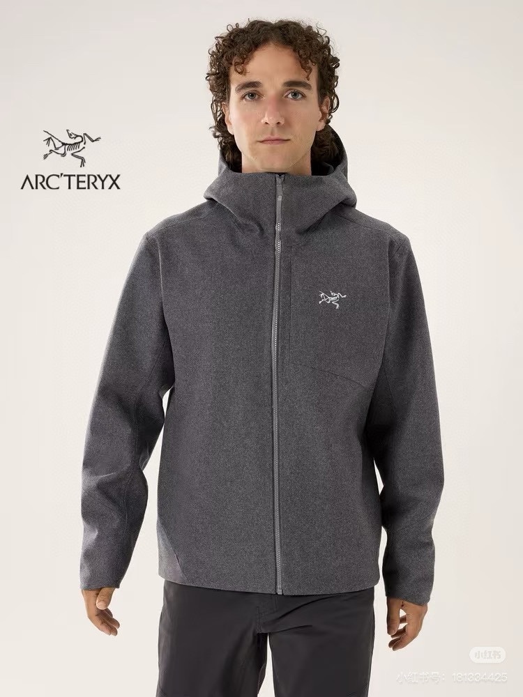 Arc’teryx Sawyer Wool Hoody Chaqueta Softshell con Capucha, Unisex, Resistente al Viento