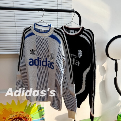 Adidas Originals Adicolor FW24 Long Sleeve Knit Sweater - Unisex Retro Style 1 Adidas Originals Adicolor FW24 Long Sleeve Knit Sweater - Unisex Retro Style