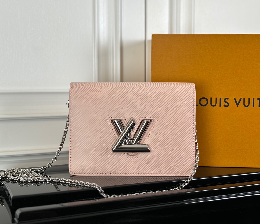 Louis Vuitton Crossbody & Shoulder Bags Pink Epi LV Twist Chains M68750