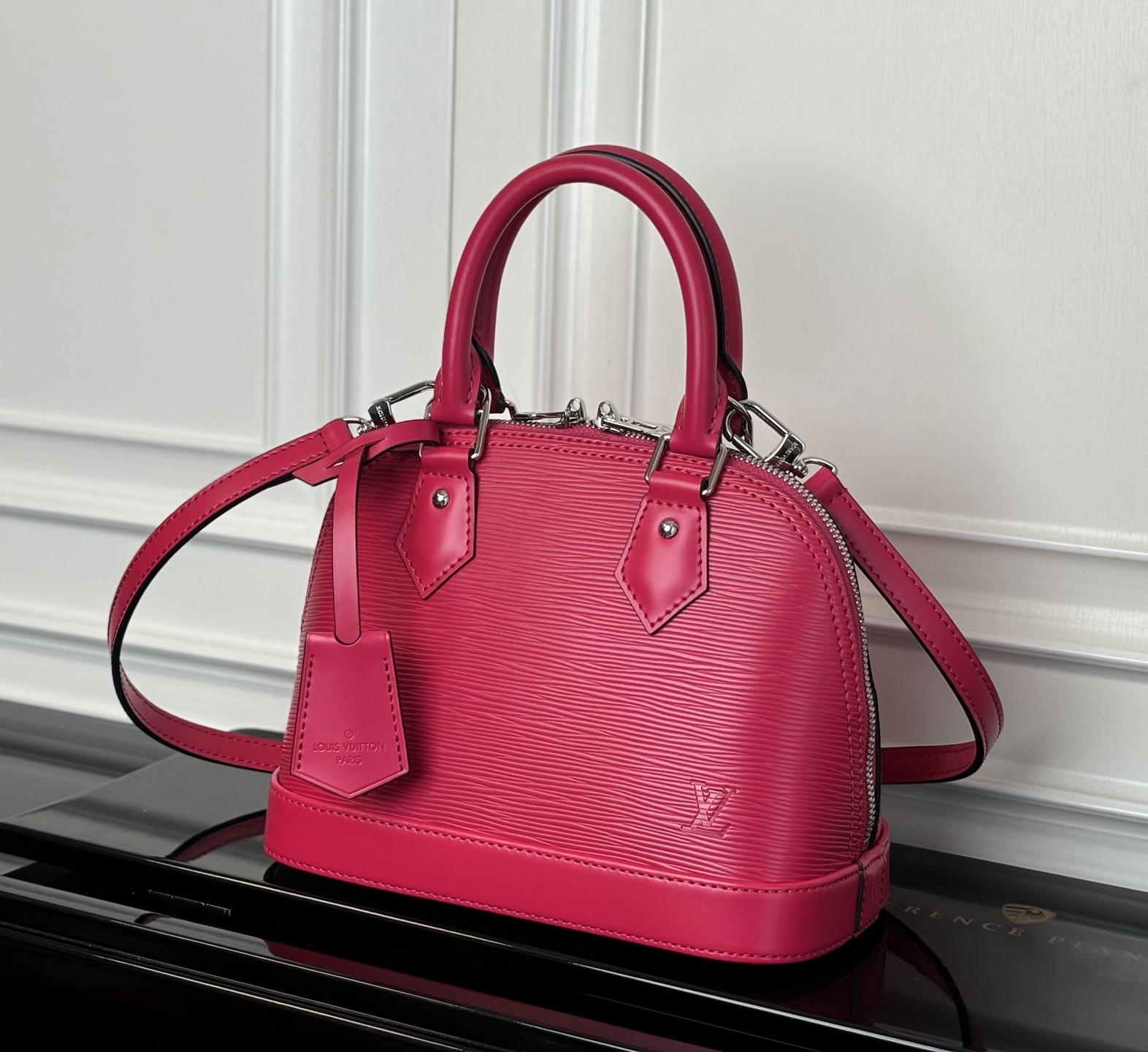 M24645 玫红色(动态码)《顶级原单》专柜同步电子芯片内码出货🔥本款 Alma BB 手袋溯源 19