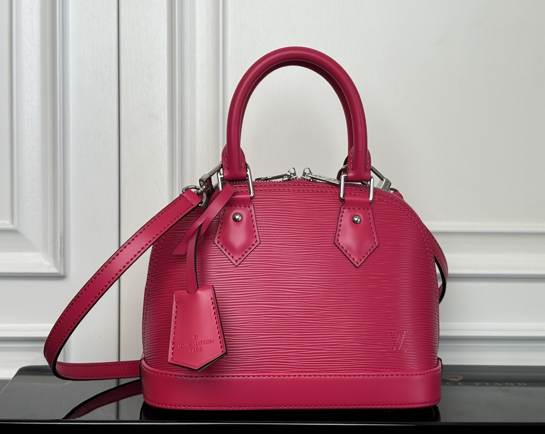 M24645 玫红色(动态码)《顶级原单》专柜同步电子芯片内码出货🔥本款 Alma BB 手袋溯源 19