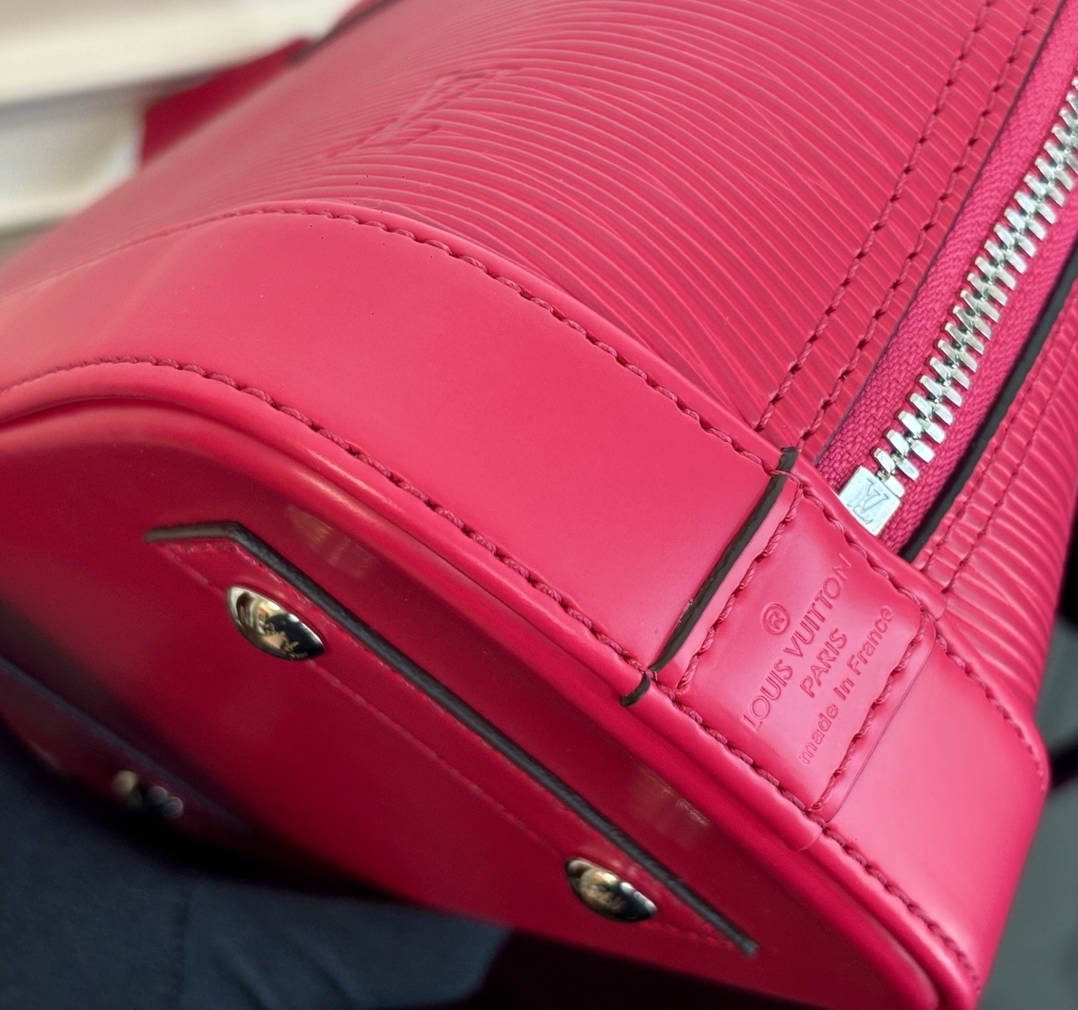 M24645 玫红色(动态码)《顶级原单》专柜同步电子芯片内码出货🔥本款 Alma BB 手袋溯源 19