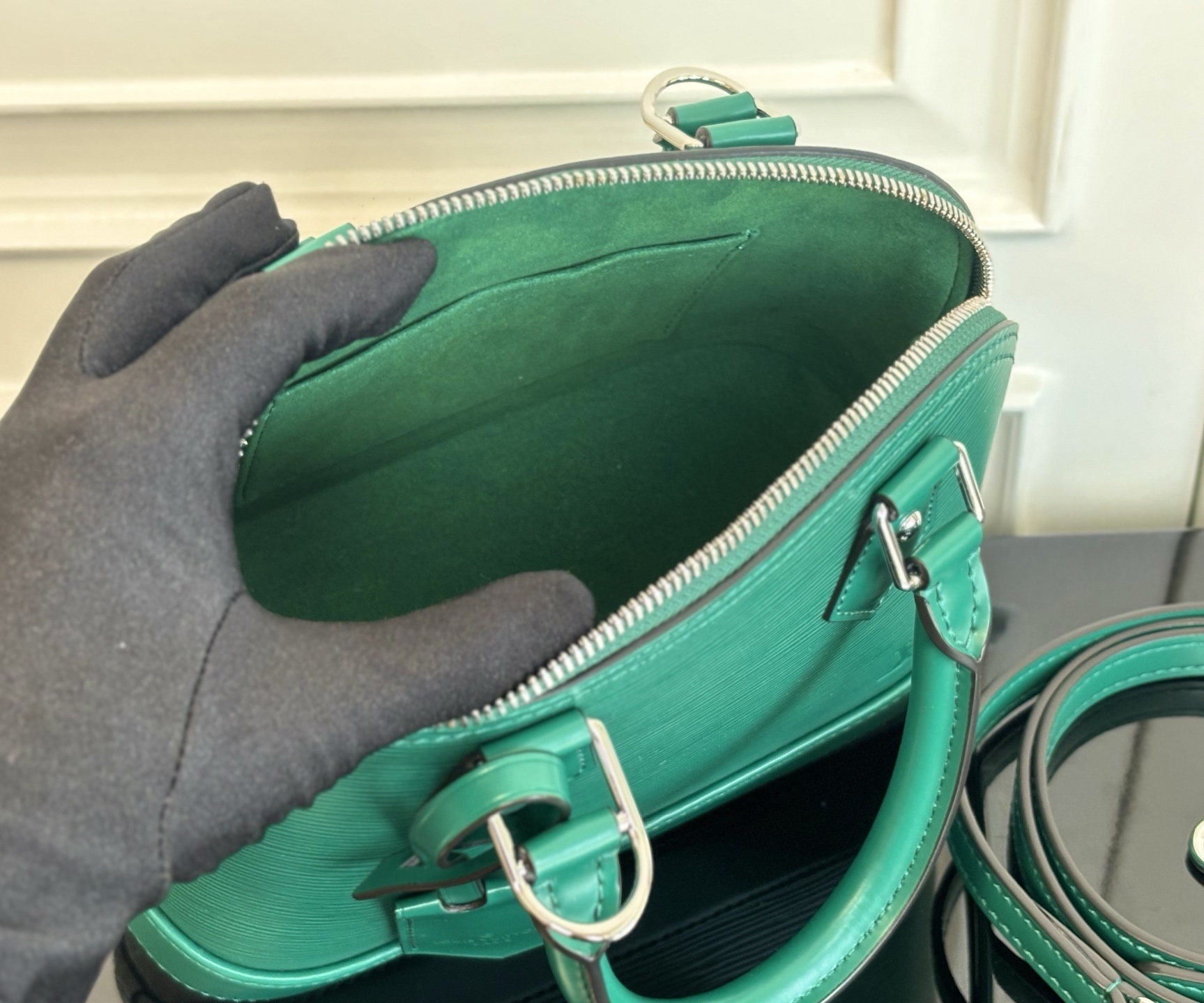 M24645绿色(动态码)《顶级原单》专柜同步电子芯片内码出货🔥本款 Alma BB 手袋溯源 1934