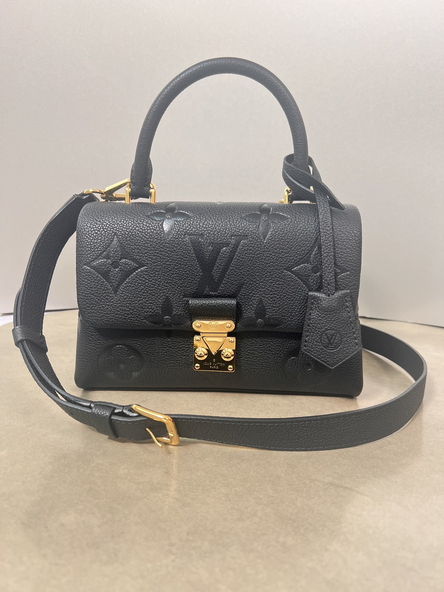 Louis Vuitton LV Madeleine BB Bags Handbags Black Empreinte​ M45977