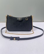 Louis Vuitton LV Easy Pouch On Strap Handbags Clutches & Pouch Bags Black Empreinte​ Spring Collection Chains M80349