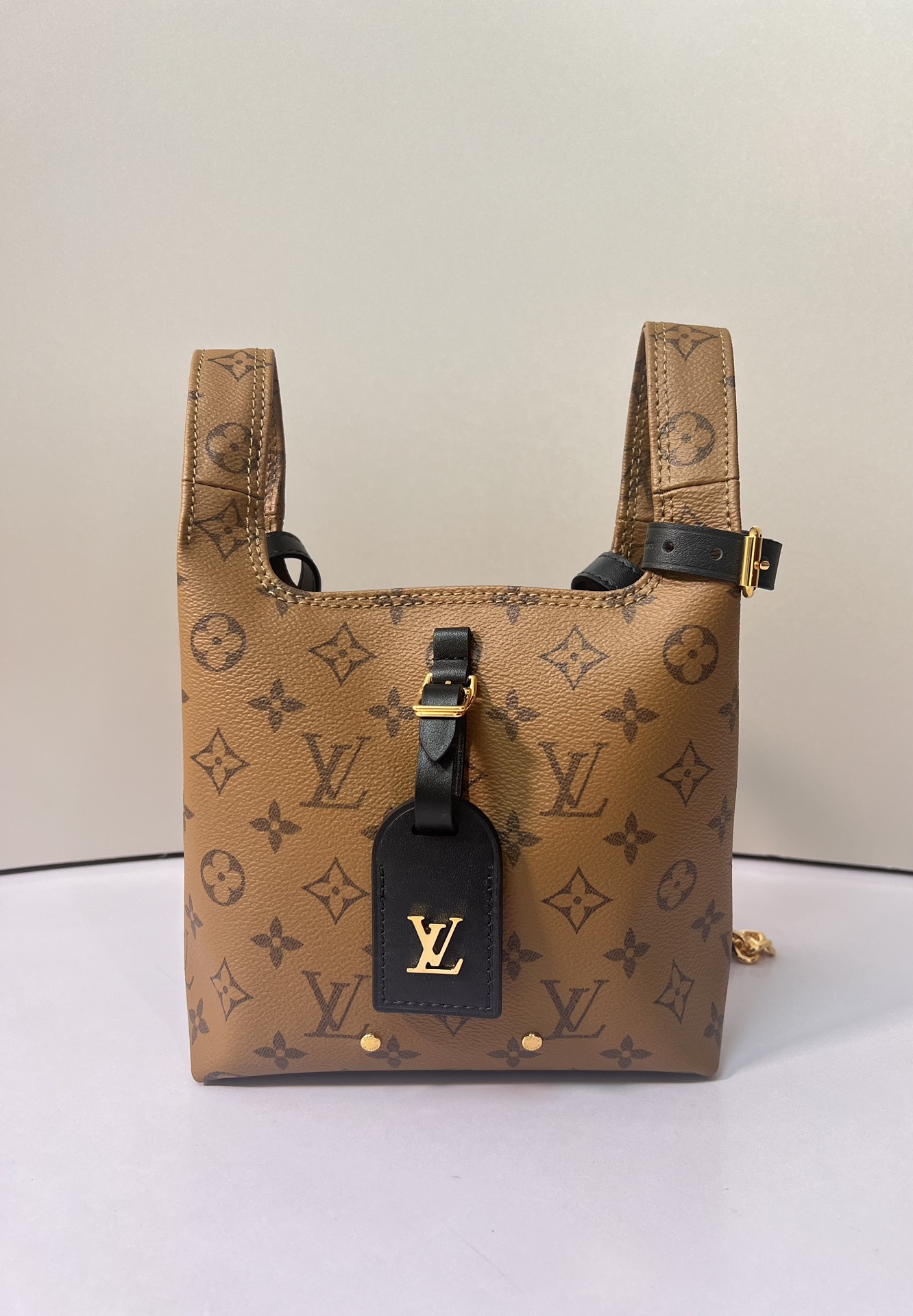 Louis Vuitton Handbags Tote Bags Yellow Monogram Reverse Canvas Cowhide M46816