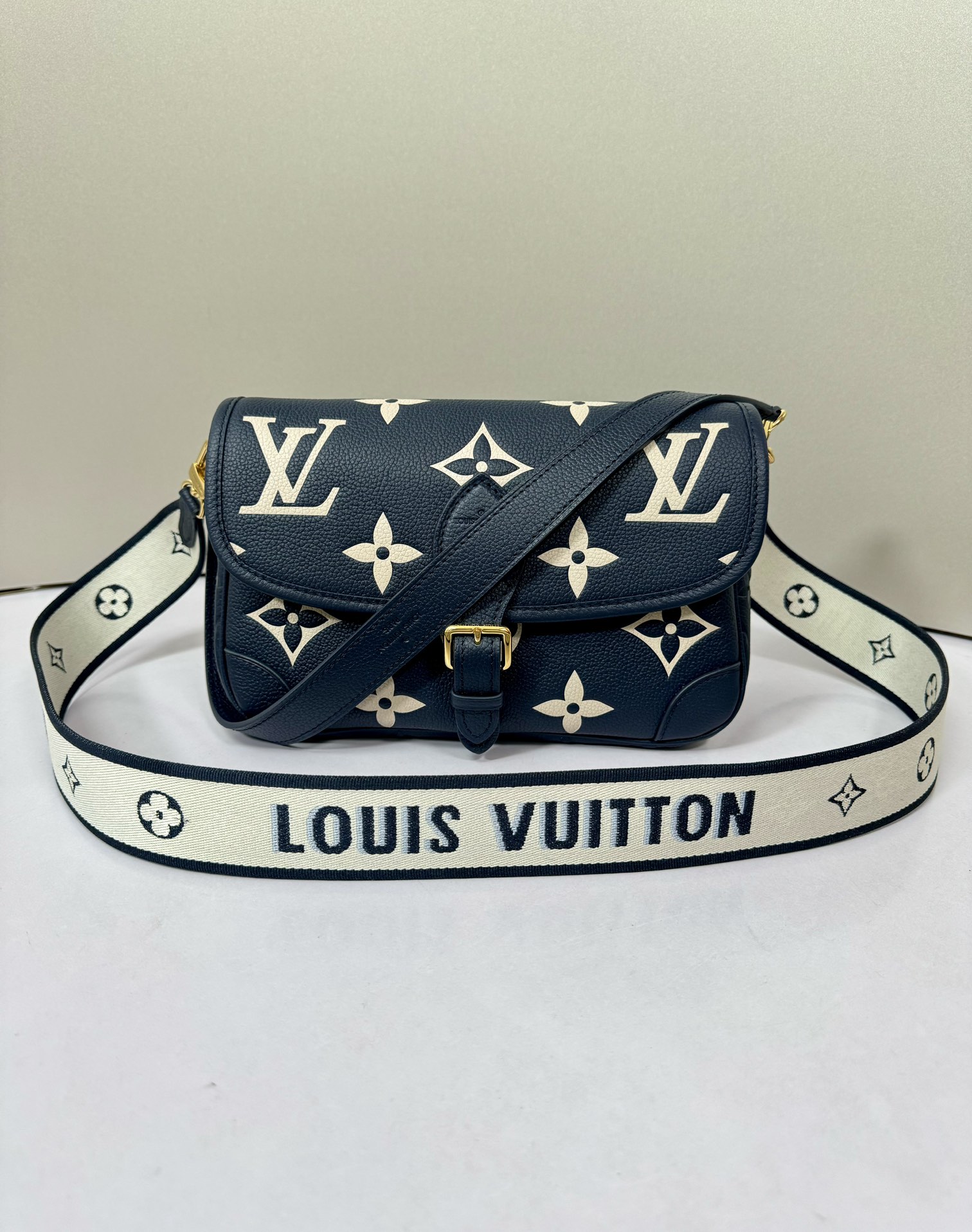 Louis Vuitton LV Diane Bags Handbags Blue Dark Empreinte​ M47161