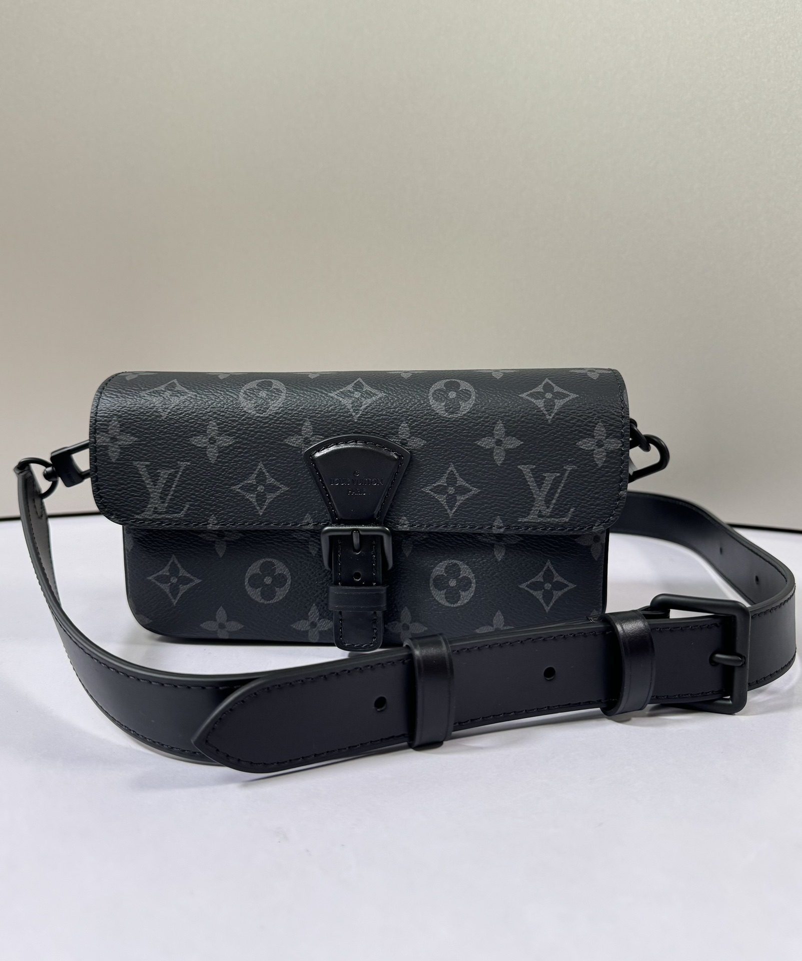 Cheap High Quality Replica
 Louis Vuitton LV Montsouris Bags Handbags Black Monogram Canvas Mini M83567