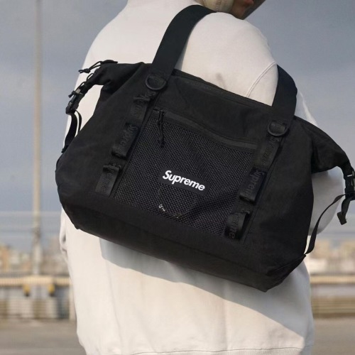 Supreme SUP Letter Woven Webbing Shoulder Bag Tote Multifunctional Sports Bag 1 Supreme SUP Letter Woven Webbing Shoulder Bag Tote Multifunctional Sports Bag