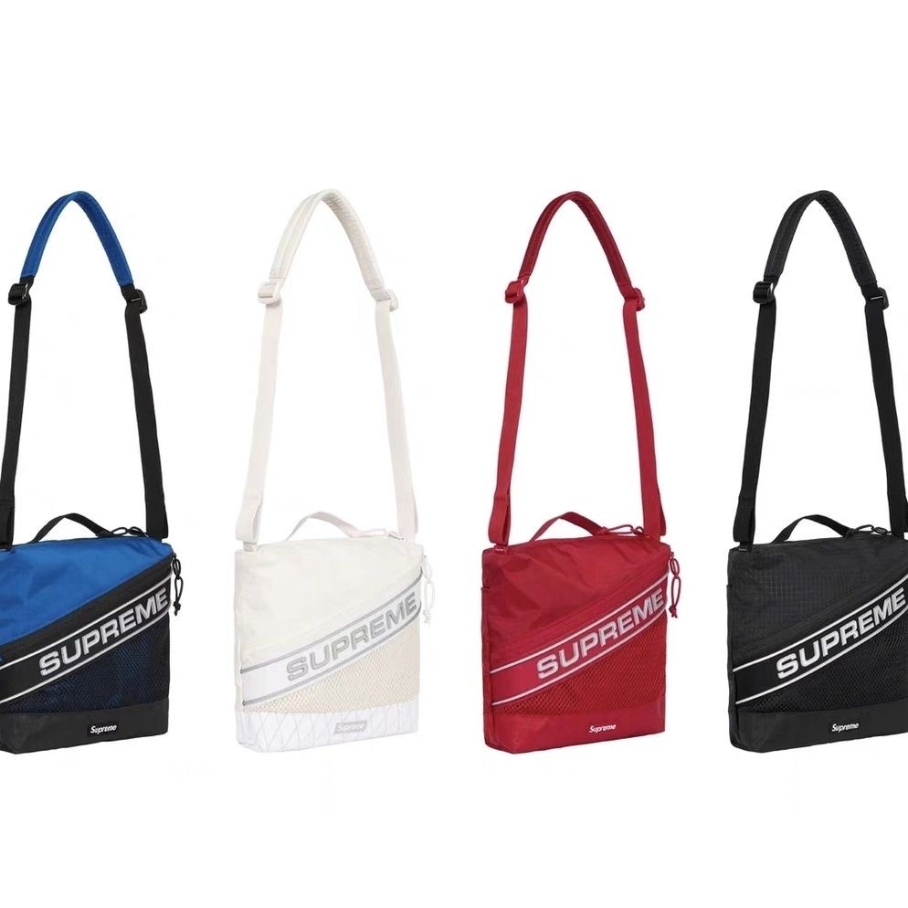 Supremee Shoulder Bag SUP Letter Ribbon Waist Bag Multi-functional Sports Bag