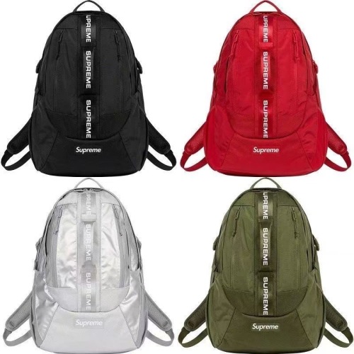 Supreme Backpack - SUP Letter, Large Capacity, Travel & School Bag - 4 Colors 1 Supreme Backpack - SUP Letter, Large Capacity, Travel & School Bag - 4 Colors