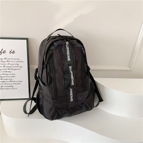 Supremee SUP Letter Backpack Travel Bag Large Capacity 45*32*13CM 1 Supremee SUP Letter Backpack Travel Bag Large Capacity 45*32*13CM