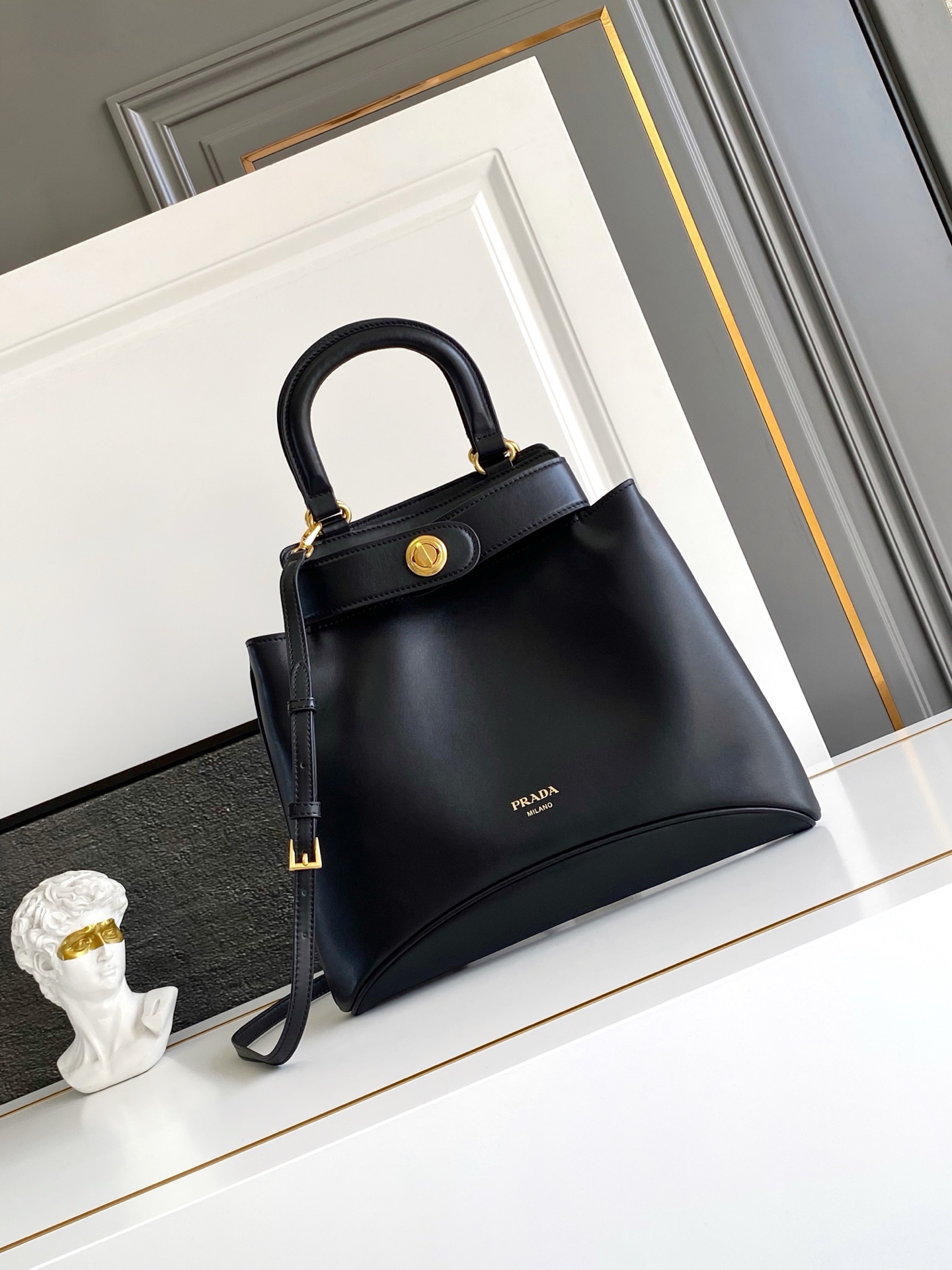 Prada Carey Medium Leather Handbag: A Fusion of Future and Retro Style