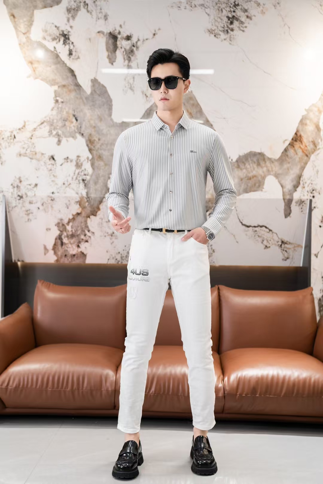  🔥杰尼亚 三标一齐全 2025春夏新款免烫衬衫长袖T  👍衣橱里不可或缺的百搭利器，市面罕见类型，柔软
