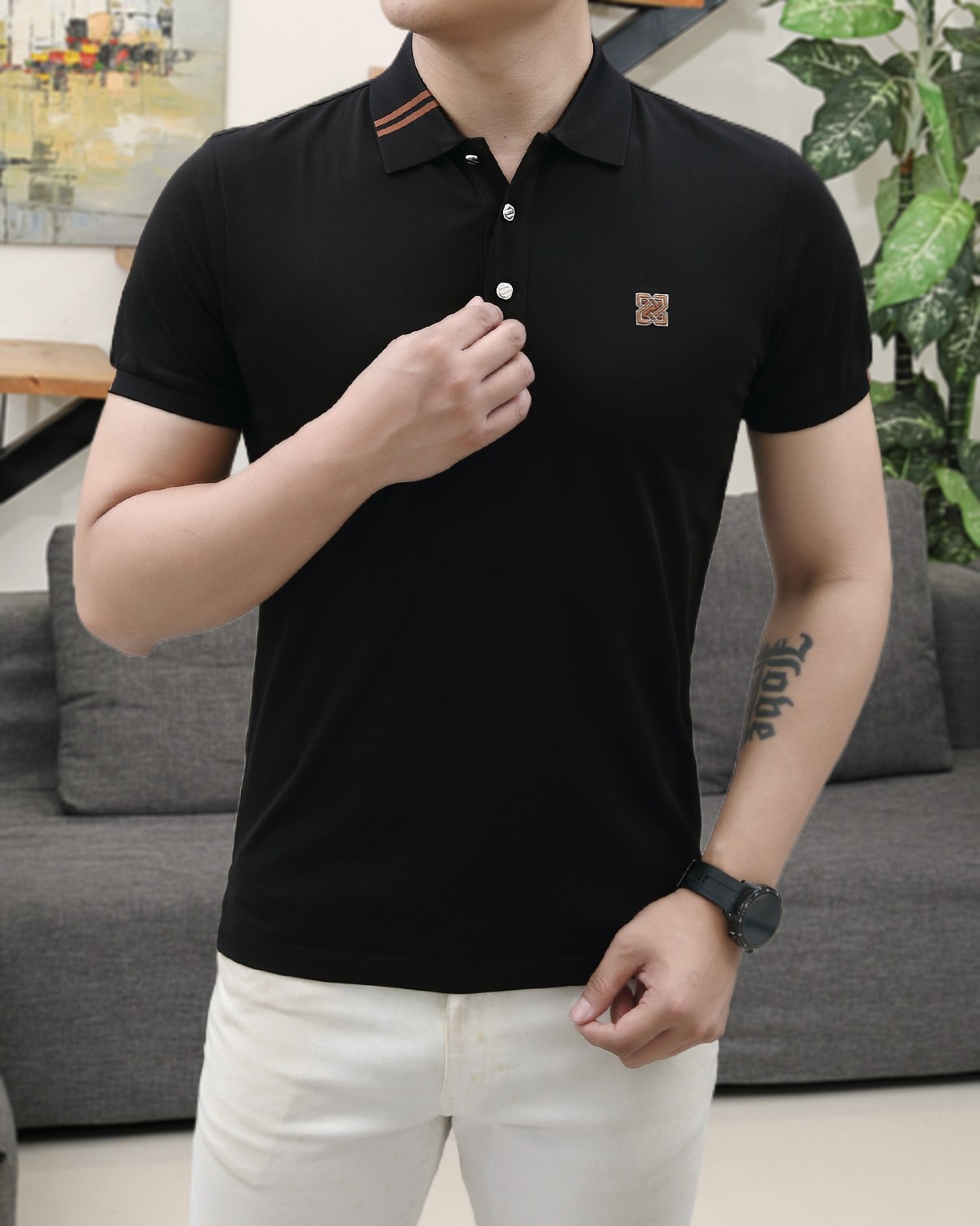 NO:133594,Hermes Spring and Summer Counter Latest Top-Level Slim Pearl Mercerated Short-Sleeve Polo Sweater Lapel T-shirt High-end Customized Design Avant-garde!  Heavy craft design, high-end customized fabric, soft feel, comfortable to wear, exquisite counter-level car line, fine workmanship, invincible and handsome upper body effect!  A must-have item for handsome men!  Number of code M-3XL (178 140 catties wear L slim fit maximum wear 190 catties), hermes, T-shirt,tees, t-shirt,alexander wang19860909爱马仕 春夏专柜最新款顶级细珠地丝光短袖polo衫翻领T恤 高端订制 设计前卫！重工艺设计 高端订制面料.手感柔软.穿着舒适.专柜级别精致车线.做工精细.上身效果无敌帅气！型男必备单品！码数M-3XL（178 140斤穿L修身 最大穿190斤）,,hermes,T-shirt,tees，t-shirt,alexander wang,Men's clothing