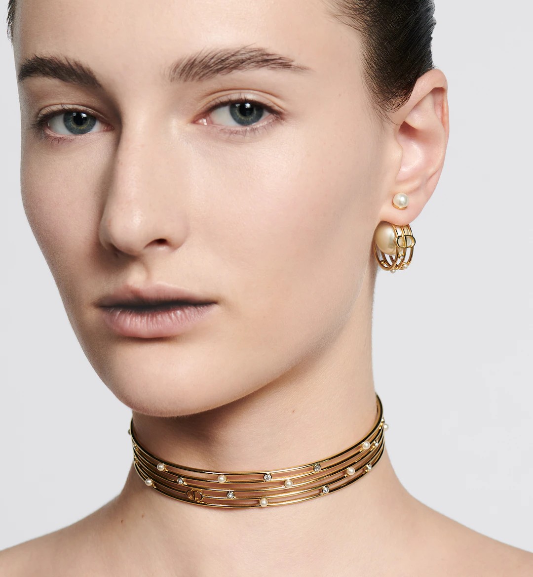 Dior迪奥中古耳环专柜一致上新精选原版一致黄铜材质甜美气质高雅.