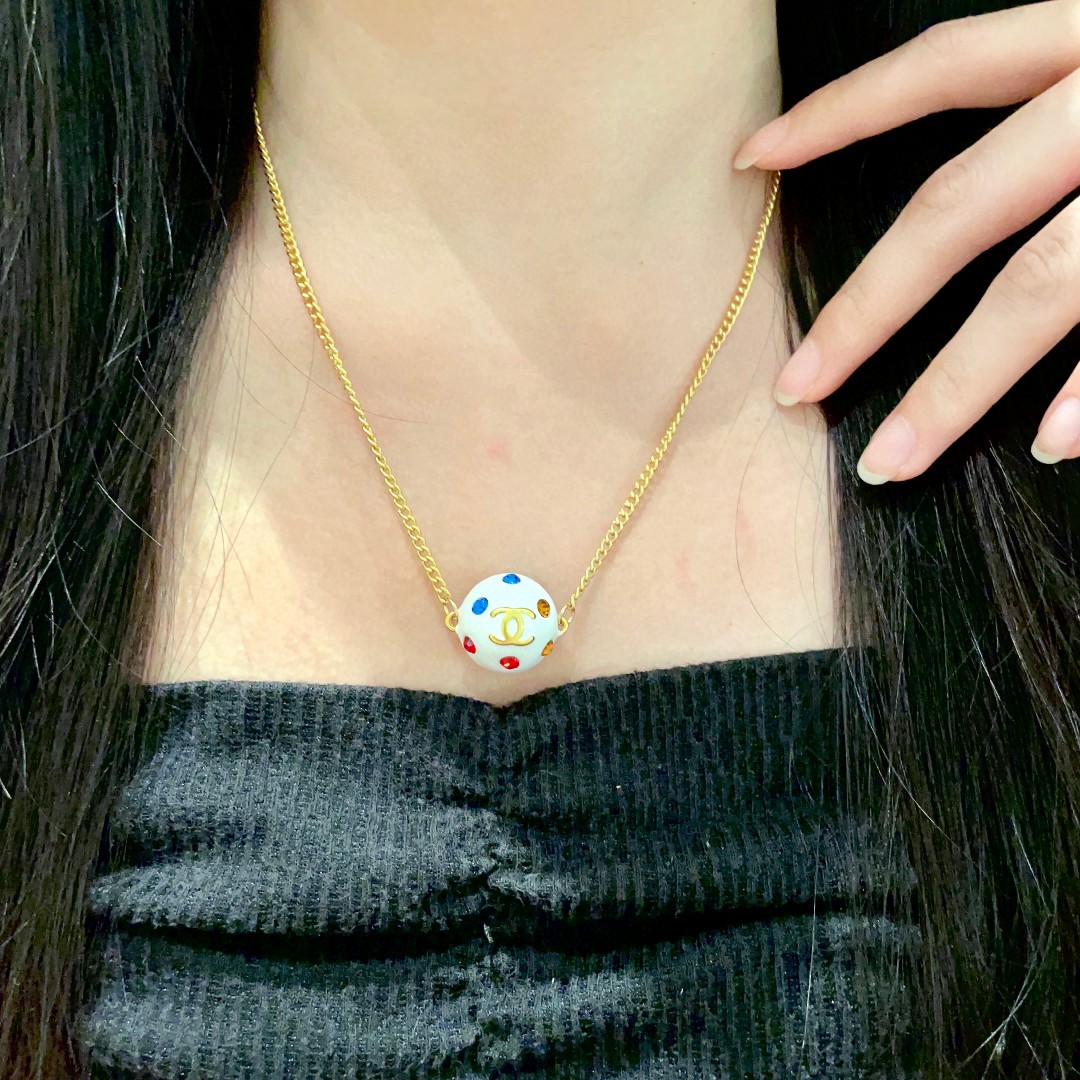 Колье камни бриллиант Double C