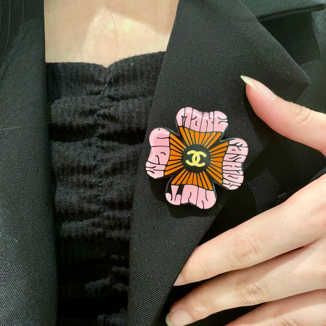 P231 CHANEL DOUBLE-C BROOCH - 图片 1