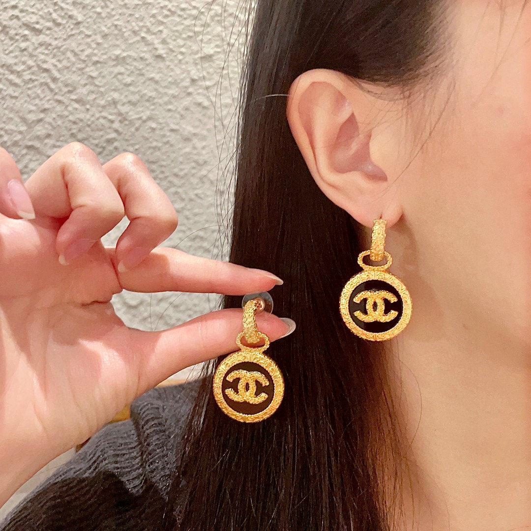 NO:107172,Chanel double C stud earrings, jewelry quality, chanel19860909香奈儿双C耳钉,饰品精品,chanel,Jewelry