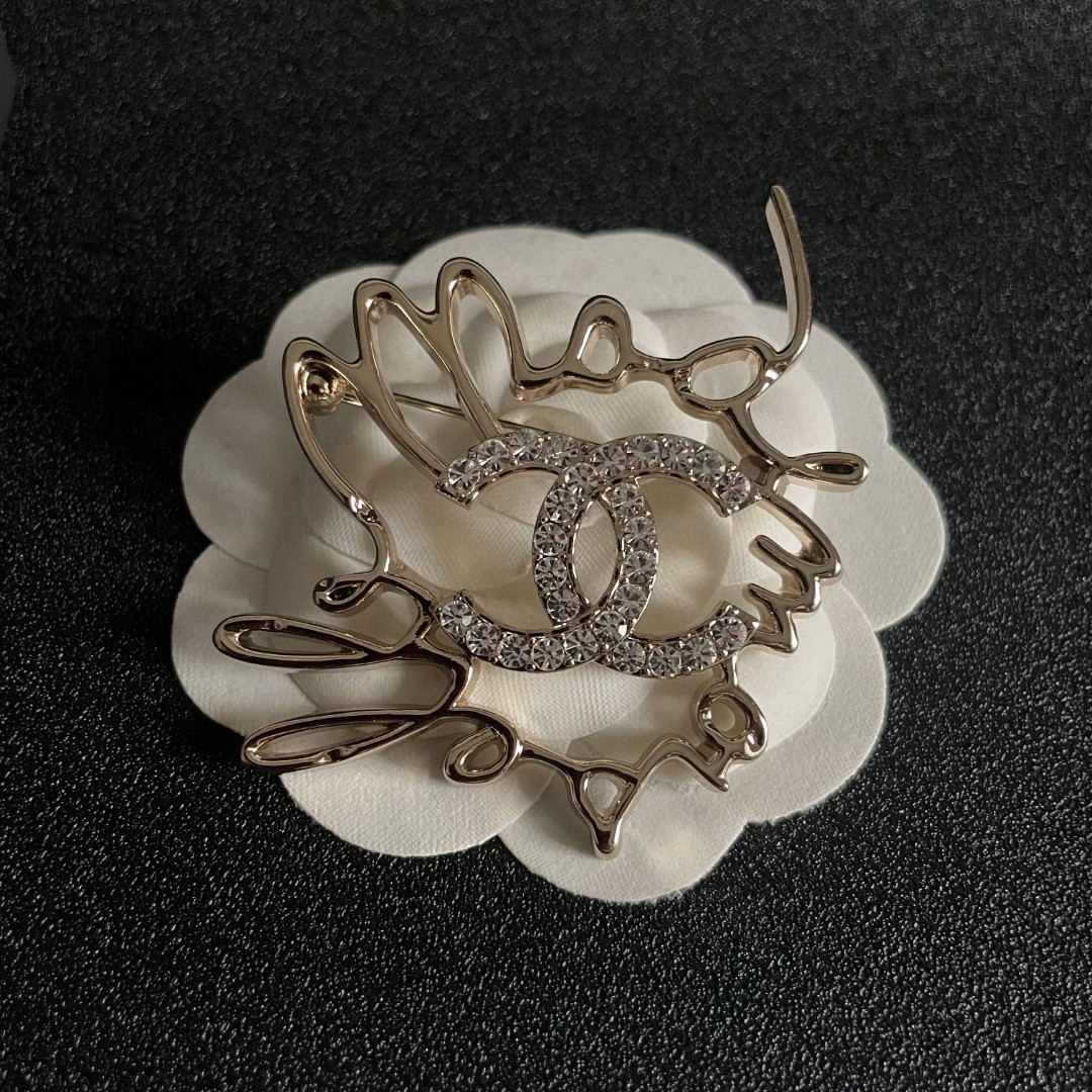 P198 CHANEL LETTER DOUBLE-C DRILL PIN. - 图片 8