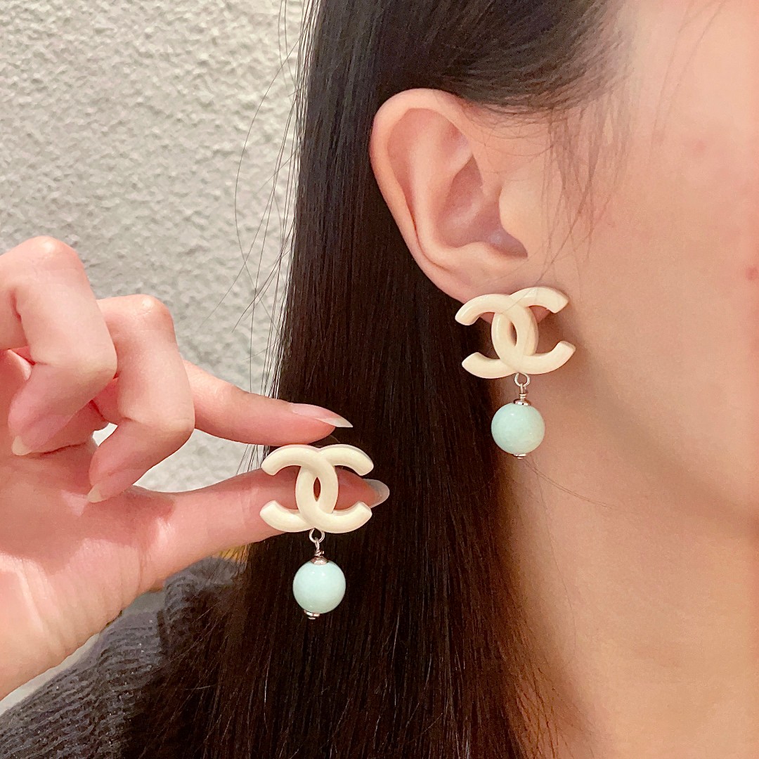 NO:107182,Chanel Pearl Double C Earrings, Jewelry Boutique, Chanel, earrings19860909香奈儿珍珠双C耳环,饰品精品,chanel,earrings,Jewelry