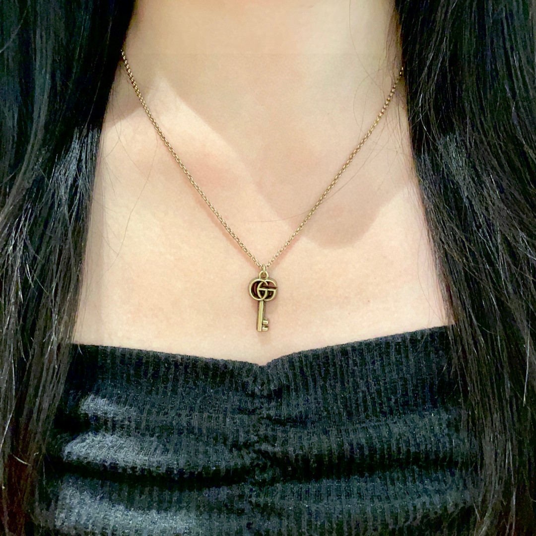  古驰经典双G钥匙🔑项链