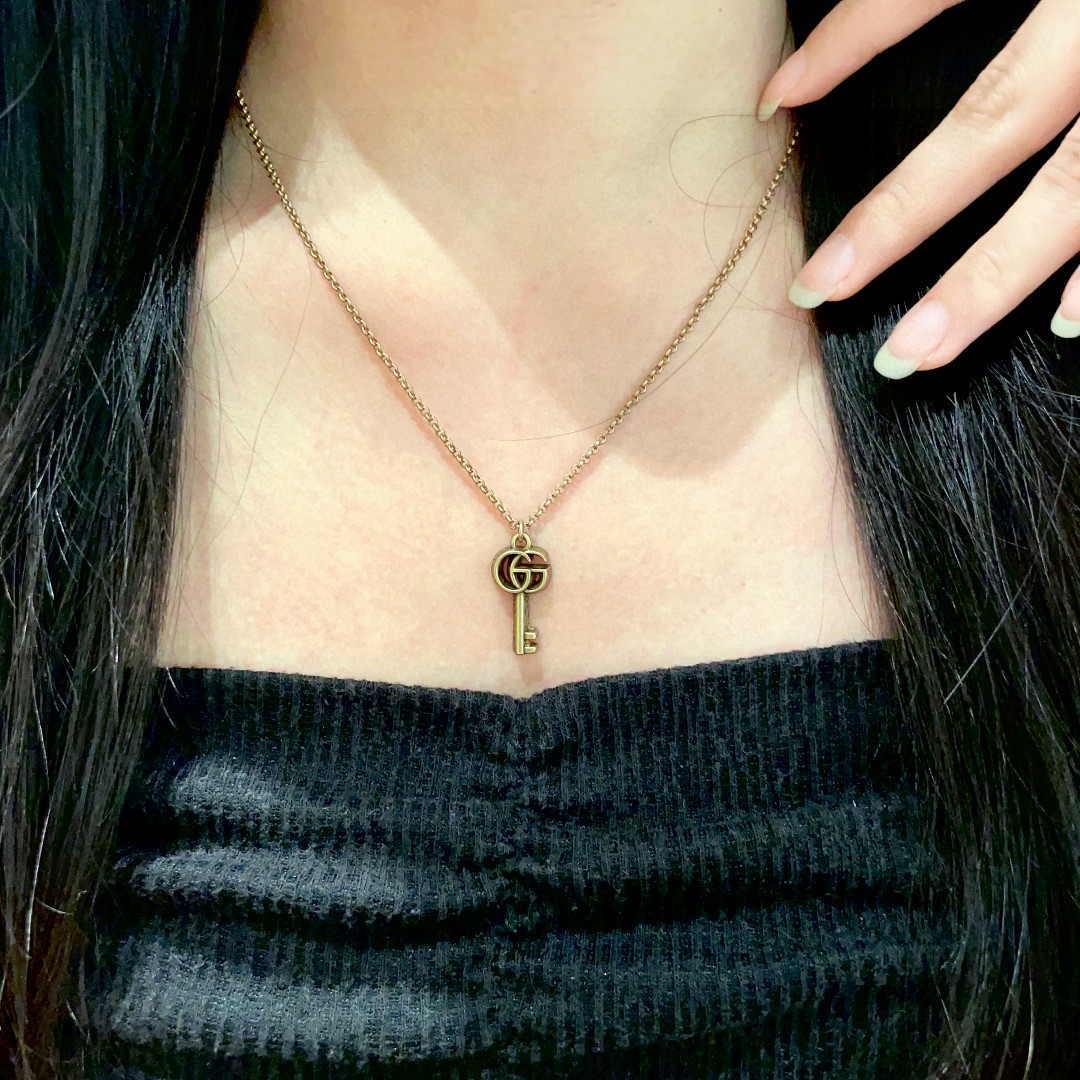  古驰经典双G钥匙🔑项链