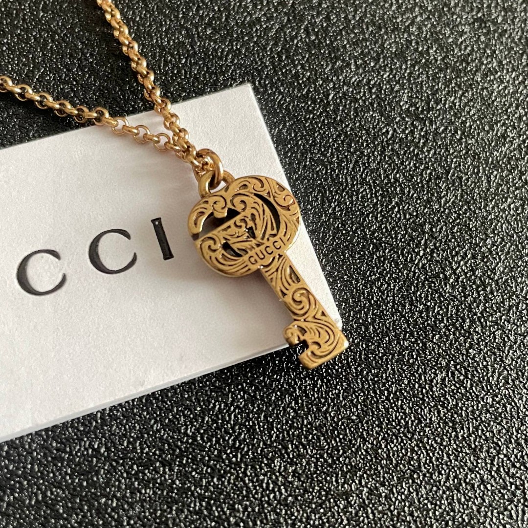  古驰经典双G钥匙🔑项链