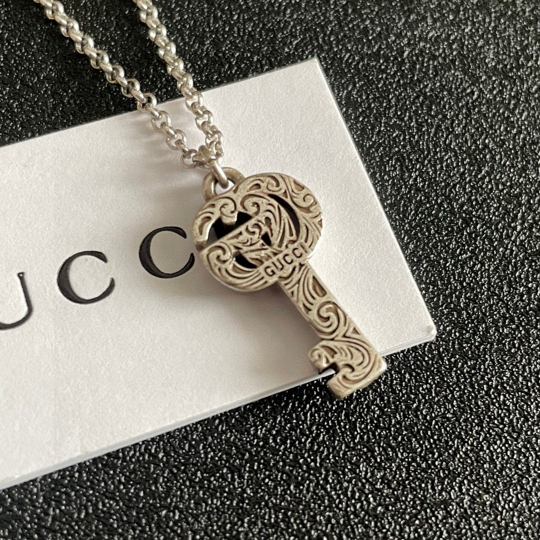  古驰经典双G钥匙🔑项链